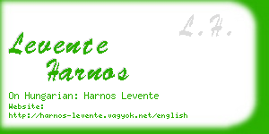 levente harnos business card